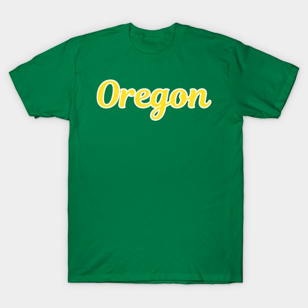 Oregon Script T-Shirt by twothree